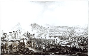 De slag bij Talavera de la Reina tussen de Anglo-Spaanse en de Franse legers, 28 juli 1809